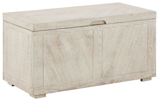 Ryker - Distressed White - Storage Trunk Cleveland Home Outlet (OH) - Furniture Store in Middleburg Heights Serving Cleveland, Strongsville, and Online