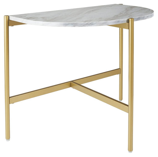 Wynora - White / Gold - Chair Side End Table Cleveland Home Outlet (OH) - Furniture Store in Middleburg Heights Serving Cleveland, Strongsville, and Online