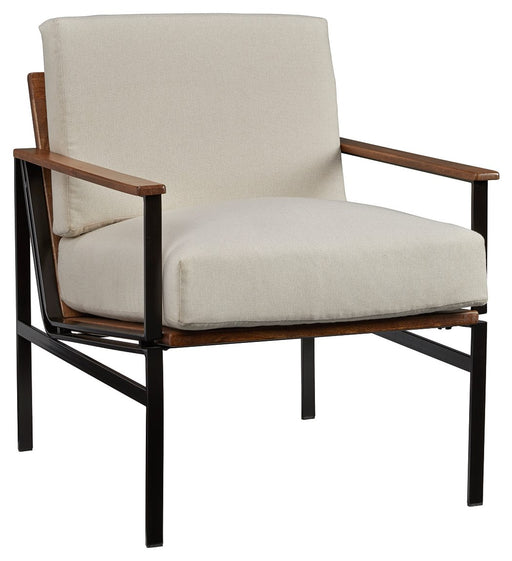 Tilden - Ivory / Brown - Accent Chair Cleveland Home Outlet (OH) - Furniture Store in Middleburg Heights Serving Cleveland, Strongsville, and Online