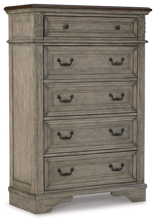 Lodenbay - Antique Gray - Five Drawer Chest Cleveland Home Outlet (OH) - Furniture Store in Middleburg Heights Serving Cleveland, Strongsville, and Online