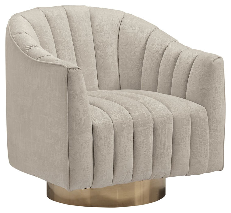 Penzlin - Pearl - Swivel Accent Chair Cleveland Home Outlet (OH) - Furniture Store in Middleburg Heights Serving Cleveland, Strongsville, and Online