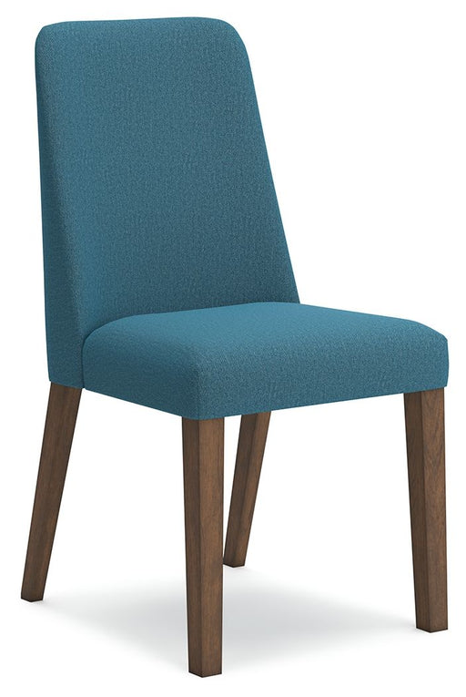 Lyncott - Blue / Brown - Dining Uph Side Chair (Set of 2) Cleveland Home Outlet (OH) - Furniture Store in Middleburg Heights Serving Cleveland, Strongsville, and Online