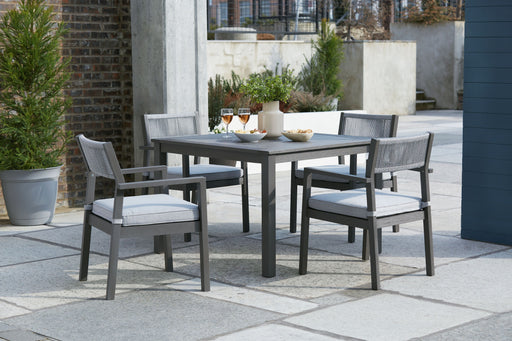 Eden Town - Gray - 5 Pc. - Dining Set Cleveland Home Outlet (OH) - Furniture Store in Middleburg Heights Serving Cleveland, Strongsville, and Online