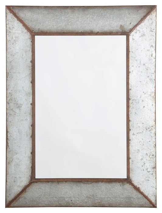 O'tallay - Antique Gray - Accent Mirror Cleveland Home Outlet (OH) - Furniture Store in Middleburg Heights Serving Cleveland, Strongsville, and Online