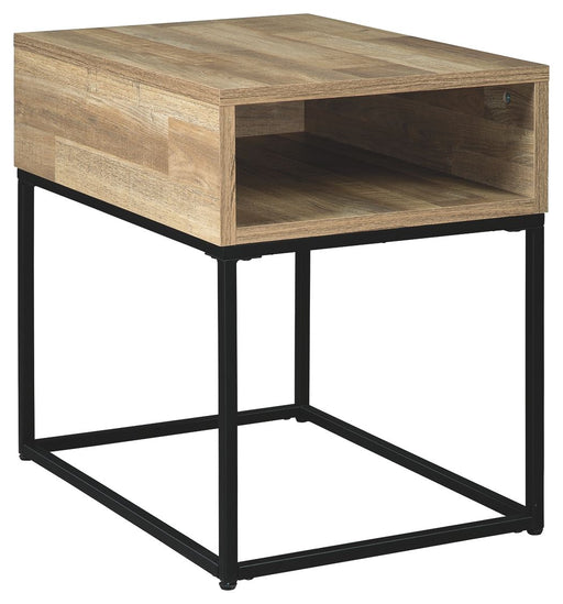 Gerdanet - Natural - Rectangular End Table Cleveland Home Outlet (OH) - Furniture Store in Middleburg Heights Serving Cleveland, Strongsville, and Online
