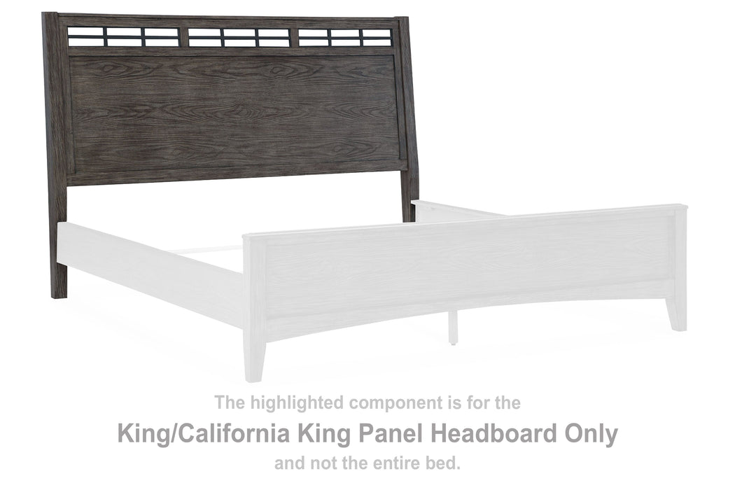 Montillan - Grayish Brown - King/ California King Panel Headboard