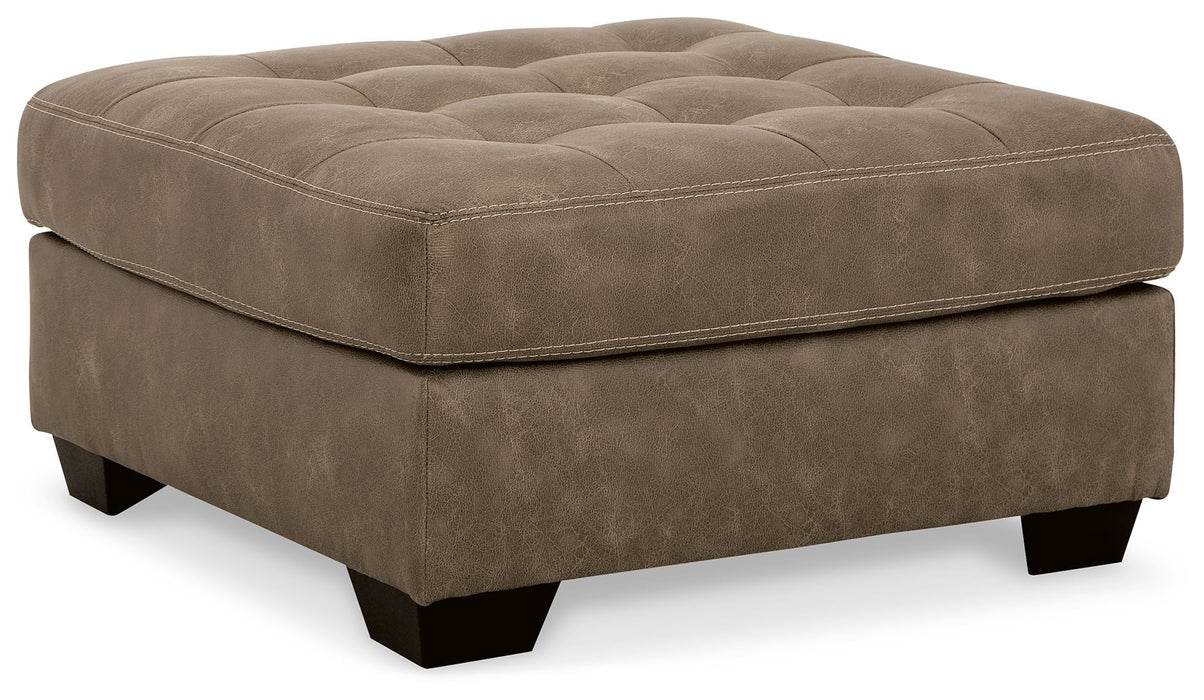 Keskin - Sand - Oversized Accent Ottoman Cleveland Home Outlet (OH) - Furniture Store in Middleburg Heights Serving Cleveland, Strongsville, and Online