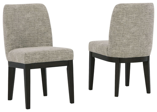 Burkhaus - Dark Brown - Dining Uph Side Chair (Set of 2) Cleveland Home Outlet (OH) - Furniture Store in Middleburg Heights Serving Cleveland, Strongsville, and Online