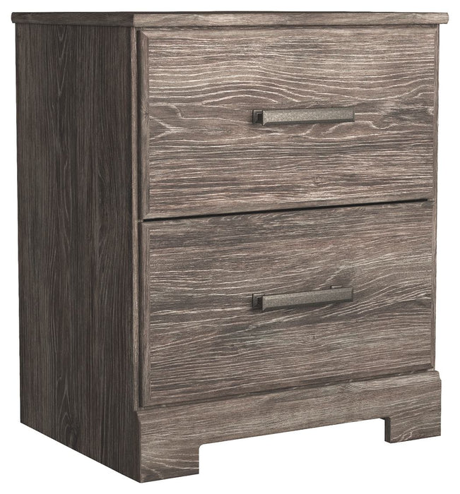 Ralinksi - Gray - Two Drawer Night Stand Cleveland Home Outlet (OH) - Furniture Store in Middleburg Heights Serving Cleveland, Strongsville, and Online