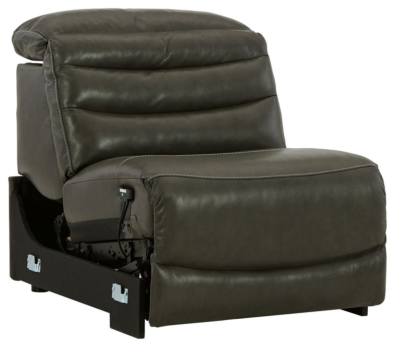 Center Line - Dark Gray - Pwr Armless Rec W/Adj Headrest Cleveland Home Outlet (OH) - Furniture Store in Middleburg Heights Serving Cleveland, Strongsville, and Online