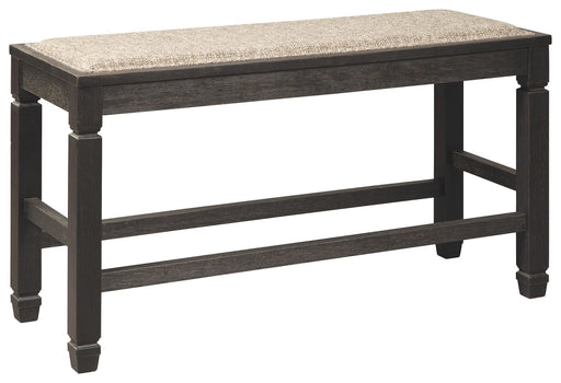 Tyler - Antique Black - Dbl Counter Uph Bench Cleveland Home Outlet (OH) - Furniture Store in Middleburg Heights Serving Cleveland, Strongsville, and Online