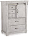 Brashland - White - Five Drawer Chest - Distressed Finish Cleveland Home Outlet (OH) - Furniture Store in Middleburg Heights Serving Cleveland, Strongsville, and Online