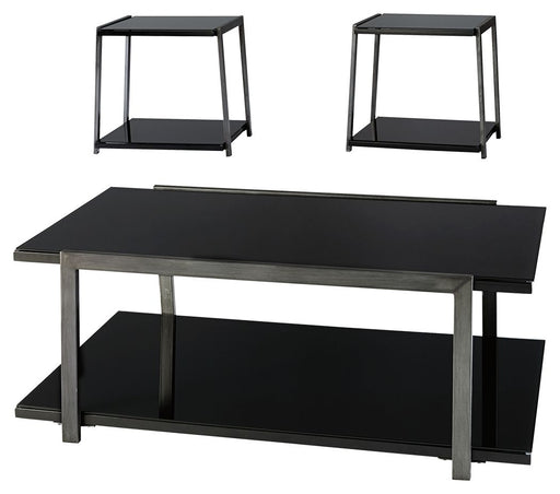 Rollynx - Black - Occasional Table Set (Set of 3) Cleveland Home Outlet (OH) - Furniture Store in Middleburg Heights Serving Cleveland, Strongsville, and Online