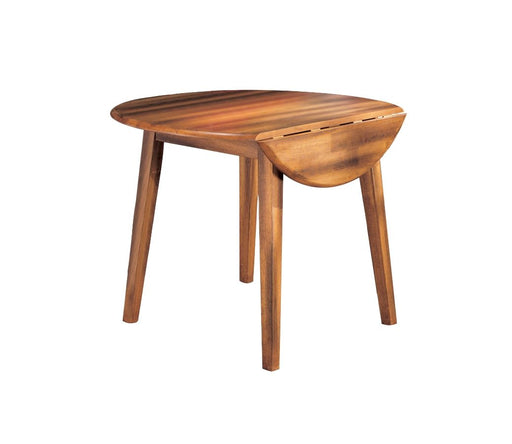 Berringer - Rustic Brown - Round Drm Drop Leaf Table Cleveland Home Outlet (OH) - Furniture Store in Middleburg Heights Serving Cleveland, Strongsville, and Online