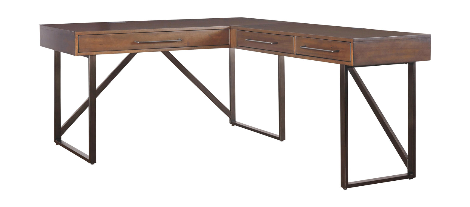 Starmore - Brown - Home Office L Shaped Desk Cleveland Home Outlet (OH) - Furniture Store in Middleburg Heights Serving Cleveland, Strongsville, and Online