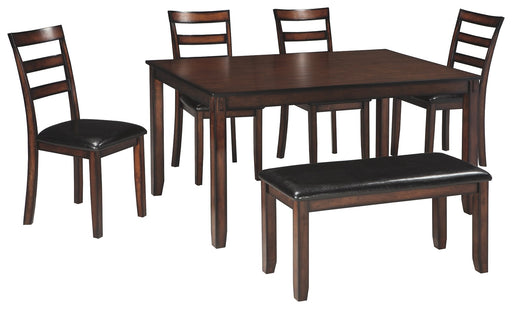 Coviar - Brown - Dining Room Table Set (Set of 6) Cleveland Home Outlet (OH) - Furniture Store in Middleburg Heights Serving Cleveland, Strongsville, and Online
