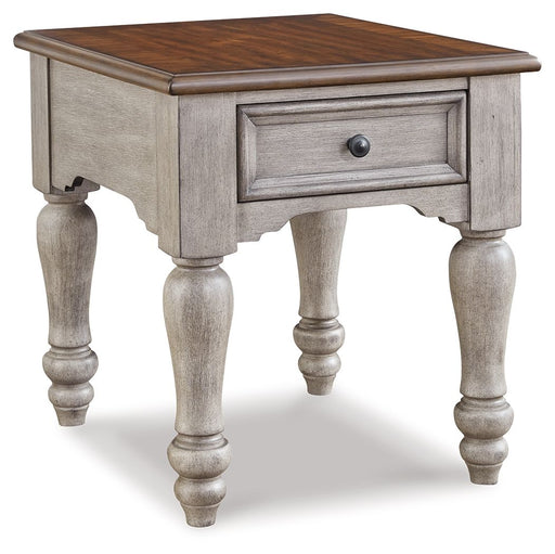 Lodenbay - Antique Gray / Brown - Rectangular End Table Cleveland Home Outlet (OH) - Furniture Store in Middleburg Heights Serving Cleveland, Strongsville, and Online