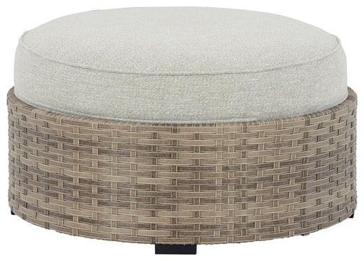 Calworth - Beige - Ottoman With Cushion Cleveland Home Outlet (OH) - Furniture Store in Middleburg Heights Serving Cleveland, Strongsville, and Online