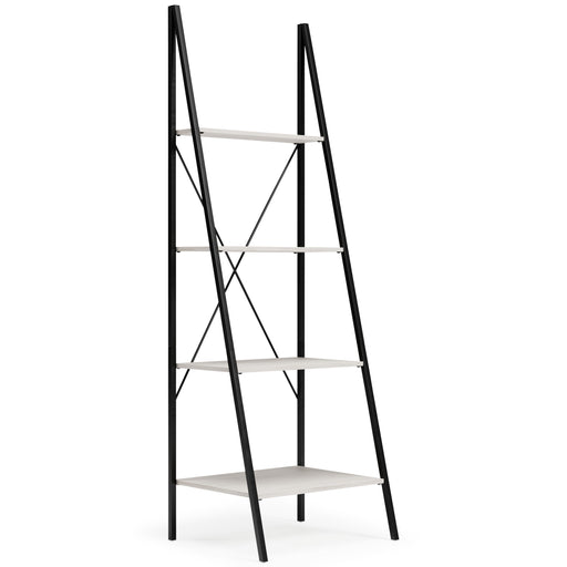 Bayflynn - White / Black - Bookcase - 4 Open Shelves Cleveland Home Outlet (OH) - Furniture Store in Middleburg Heights Serving Cleveland, Strongsville, and Online