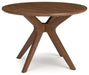 Lyncott - Brown - Round Dining Room Table Cleveland Home Outlet (OH) - Furniture Store in Middleburg Heights Serving Cleveland, Strongsville, and Online