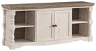 Havalance - Brown / Beige - Extra Large TV Stand - 2 Doors Cleveland Home Outlet (OH) - Furniture Store in Middleburg Heights Serving Cleveland, Strongsville, and Online
