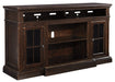 Roddinton - Dark Brown - Xl TV Stand W/Fireplace Option Cleveland Home Outlet (OH) - Furniture Store in Middleburg Heights Serving Cleveland, Strongsville, and Online