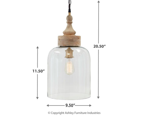 Faiz - Transparent - Glass Pendant Light Cleveland Home Outlet (OH) - Furniture Store in Middleburg Heights Serving Cleveland, Strongsville, and Online