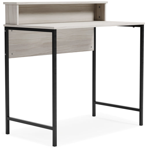 Bayflynn - White / Black - Home Office Desk With Hutch Cleveland Home Outlet (OH) - Furniture Store in Middleburg Heights Serving Cleveland, Strongsville, and Online