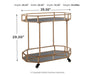Daymont - Gold Finish - Bar Cart Cleveland Home Outlet (OH) - Furniture Store in Middleburg Heights Serving Cleveland, Strongsville, and Online