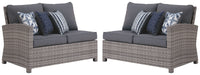 Salem Beach - Gray - RAF/LAF Loveseat w/CUSH Cleveland Home Outlet (OH) - Furniture Store in Middleburg Heights Serving Cleveland, Strongsville, and Online