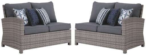 Salem Beach - Gray - RAF/LAF Loveseat w/CUSH Cleveland Home Outlet (OH) - Furniture Store in Middleburg Heights Serving Cleveland, Strongsville, and Online