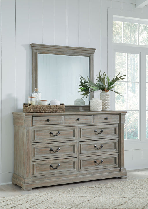 Moreshire - Bisque - Dresser, Mirror Cleveland Home Outlet (OH) - Furniture Store in Middleburg Heights Serving Cleveland, Strongsville, and Online