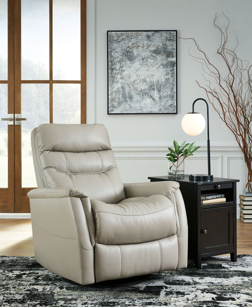Riptyme - Dove Gray - Swivel Glider Recliner Cleveland Home Outlet (OH) - Furniture Store in Middleburg Heights Serving Cleveland, Strongsville, and Online