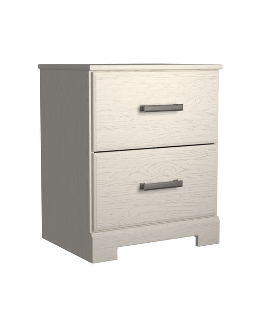 Stelsie - White - Two Drawer Night Stand Cleveland Home Outlet (OH) - Furniture Store in Middleburg Heights Serving Cleveland, Strongsville, and Online