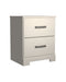Stelsie - White - Two Drawer Night Stand Cleveland Home Outlet (OH) - Furniture Store in Middleburg Heights Serving Cleveland, Strongsville, and Online