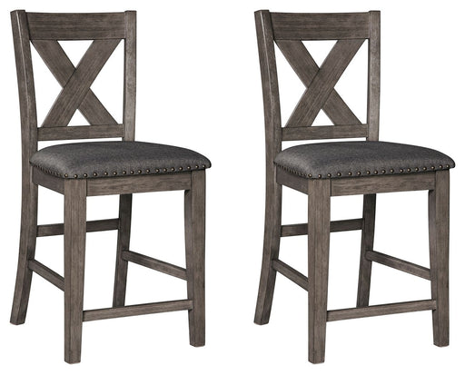 Caitbrook - Gray - Upholstered Barstool Cleveland Home Outlet (OH) - Furniture Store in Middleburg Heights Serving Cleveland, Strongsville, and Online