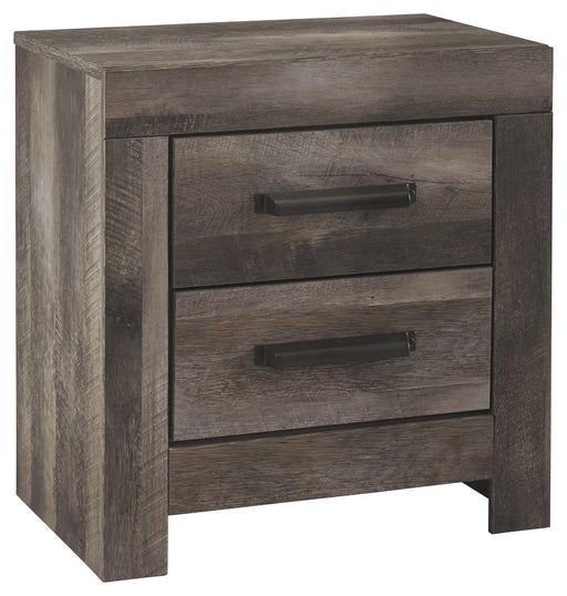 Wynnlow - Gray - Two Drawer Night Stand Cleveland Home Outlet (OH) - Furniture Store in Middleburg Heights Serving Cleveland, Strongsville, and Online