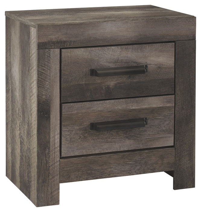 Wynnlow - Gray - Two Drawer Night Stand Cleveland Home Outlet (OH) - Furniture Store in Middleburg Heights Serving Cleveland, Strongsville, and Online