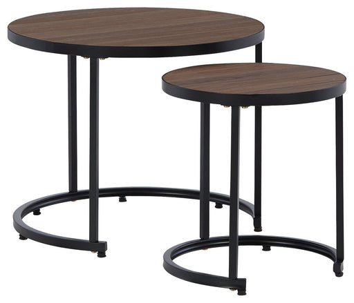 Ayla - Brown / Black - Nesting End Tables (Set of 2) Cleveland Home Outlet (OH) - Furniture Store in Middleburg Heights Serving Cleveland, Strongsville, and Online