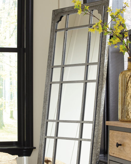Remy - Antique Gray - Floor Mirror Cleveland Home Outlet (OH) - Furniture Store in Middleburg Heights Serving Cleveland, Strongsville, and Online