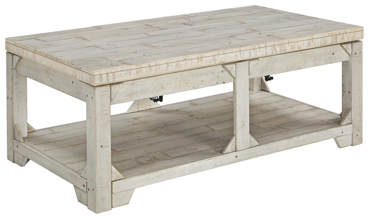 Fregine - Whitewash - Lift Top Cocktail Table Cleveland Home Outlet (OH) - Furniture Store in Middleburg Heights Serving Cleveland, Strongsville, and Online
