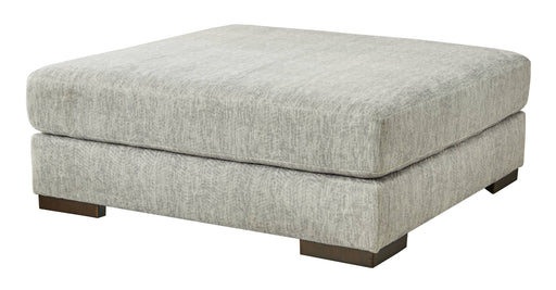 Regent Park - Pewter - Oversized Accent Ottoman Cleveland Home Outlet (OH) - Furniture Store in Middleburg Heights Serving Cleveland, Strongsville, and Online