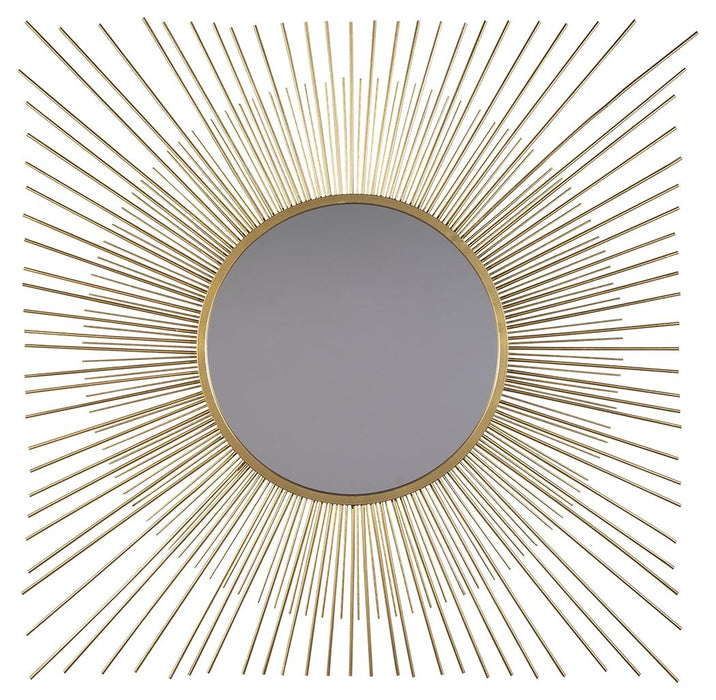 Elspeth - Gold Finish - Accent Mirror Cleveland Home Outlet (OH) - Furniture Store in Middleburg Heights Serving Cleveland, Strongsville, and Online