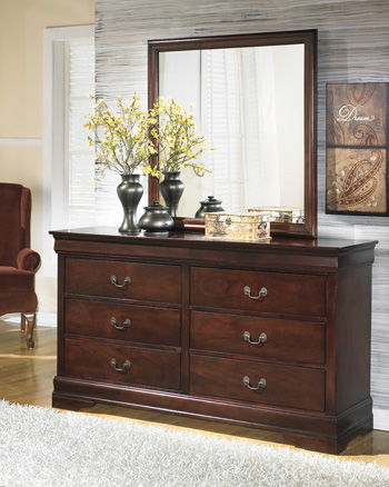 Alisdair - Dark Brown - Bedroom Mirror Cleveland Home Outlet (OH) - Furniture Store in Middleburg Heights Serving Cleveland, Strongsville, and Online