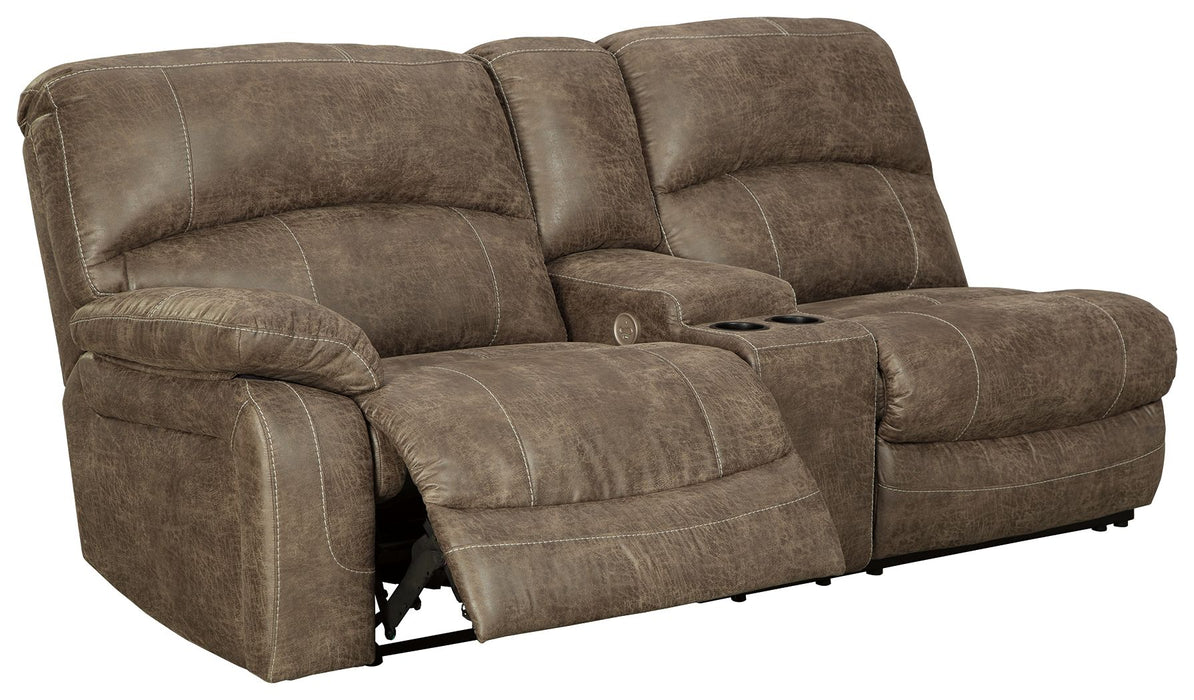 Segburg - Driftwood - Laf Rec Power Sofa W/Console Cleveland Home Outlet (OH) - Furniture Store in Middleburg Heights Serving Cleveland, Strongsville, and Online