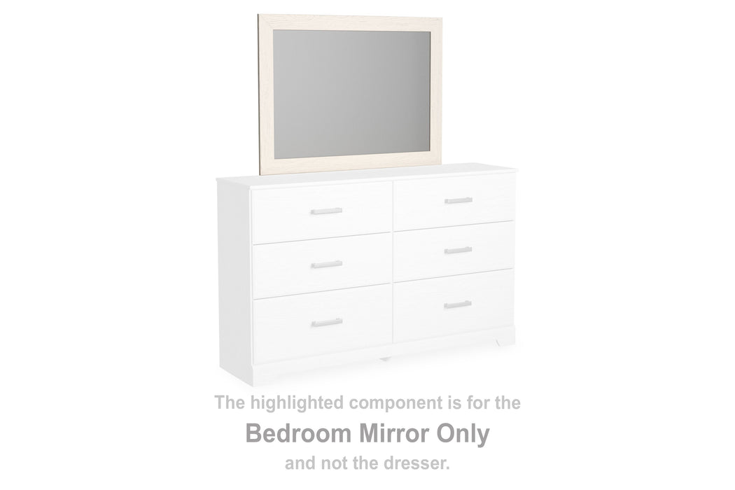 Stelsie - White - Bedroom Mirror Cleveland Home Outlet (OH) - Furniture Store in Middleburg Heights Serving Cleveland, Strongsville, and Online