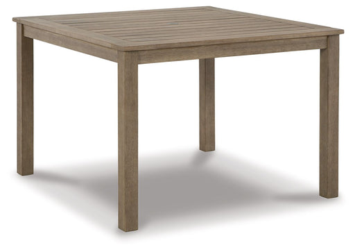 Aria Plains - Brown - Square Dining Table W/Umb Opt Cleveland Home Outlet (OH) - Furniture Store in Middleburg Heights Serving Cleveland, Strongsville, and Online