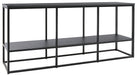 Yarlow - Black - Extra Large TV Stand - Open Shelves Cleveland Home Outlet (OH) - Furniture Store in Middleburg Heights Serving Cleveland, Strongsville, and Online