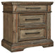 Markenburg - Brown - Three Drawer Night Stand Cleveland Home Outlet (OH) - Furniture Store in Middleburg Heights Serving Cleveland, Strongsville, and Online