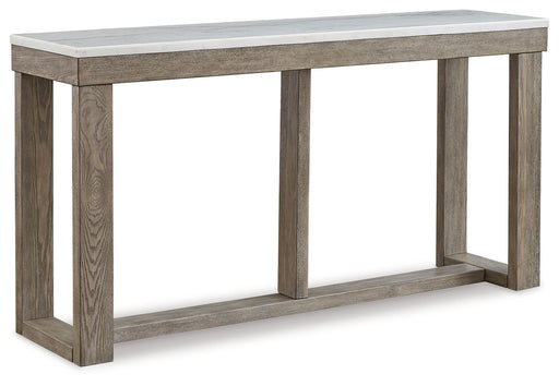 Loyaska - Brown/ivory - Sofa Table Cleveland Home Outlet (OH) - Furniture Store in Middleburg Heights Serving Cleveland, Strongsville, and Online
